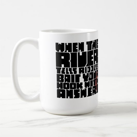 Answers For The Rivers Riddle コーヒーマグカップ (左)