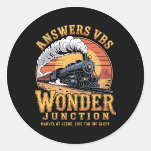 Answers Vbs 2025 ワンダージャンクション キリスト教列車 G ラウンドシール