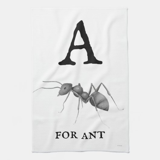 Antの「A」 キッチンタオル (縦)