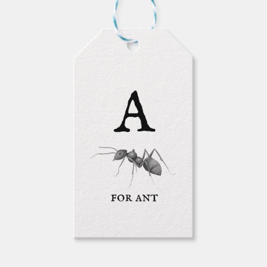 Antの「A」 ギフトタグ (正面)
