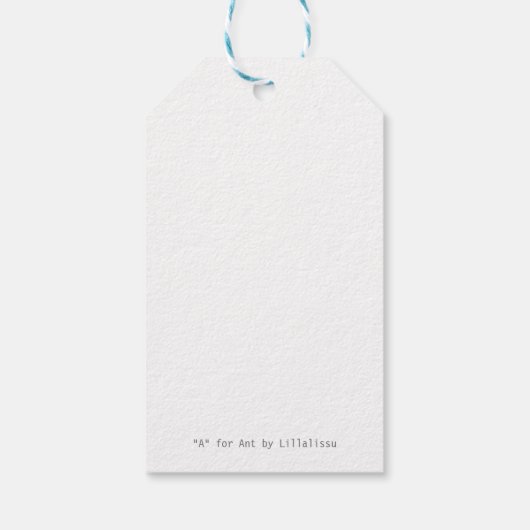 Antの「A」 ギフトタグ (裏面)