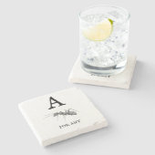 Antの「A」 ストーンコースター (横)