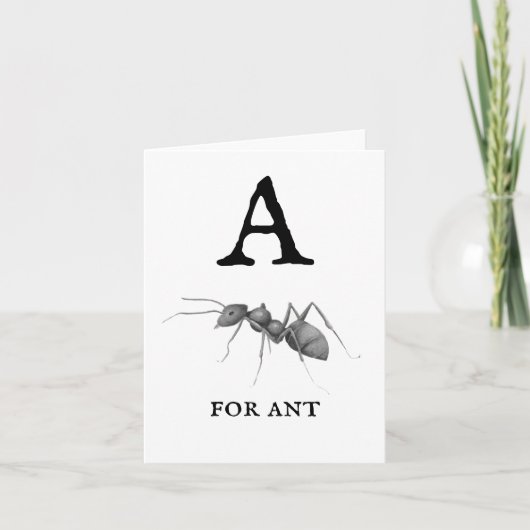 Antの「A」 ノートカード (正面)
