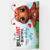 Antサインランゲージブリリアント子供の誕生日 横断幕 (縦)