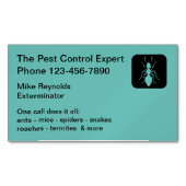 Antシンボルモダン有害生物管理 マグネット名刺 (正面)