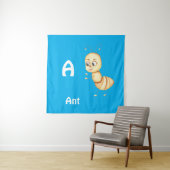 AntパーソナライズABC：Letter A - お名前を追加 タペストリー (インサイチュ)