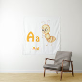 AntパーソナライズABC：Letter A - お名前を追加 タペストリー (インサイチュ)