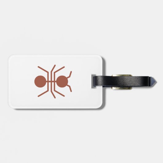 Antラゲッジタグ（革ストラップ付き） ラゲッジタグ (裏面横)