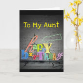 **ANT**がウ書ォール誕生日カードにあります カード (黄色い花)