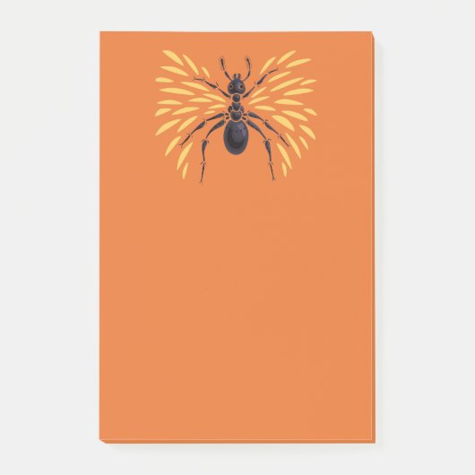 Ant Art Insect Lover Orange Entomology Bugs ポストイット (正面)