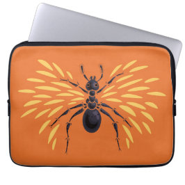 Ant Art Insect Lover Orange Entomology Bugs ラップトップスリーブ