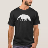 Ant Bear Silhouette Retro Rainforest Zoo Animal Lo Tシャツ (正面)