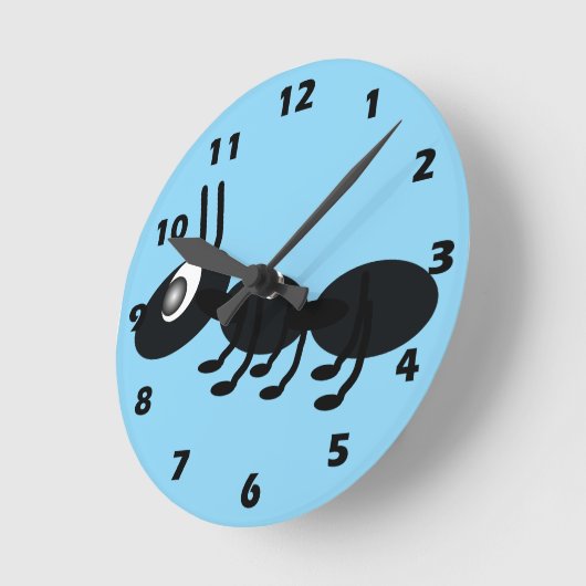 Ant Design ラウンド壁時計 (傾斜)