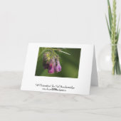 Ant & Flowerグリーティやる気を起こさせるングカード カード (裏面)