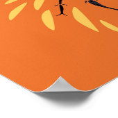 Ant Lover Insect Artオレンジ昆虫学 ポスター (角)