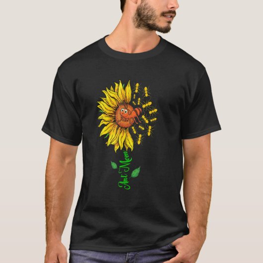 Ant Mom Cute Sunflower Ants Insect Lover Mother's  Tシャツ (正面)