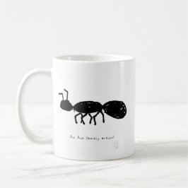 Ant Mug -  Badly Drawn -  Funny Insect Gift コーヒーマグカップ