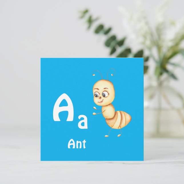 Ant personalize ABC: Letter A - お名前を入れてカスタマイズ (スタンド正面)