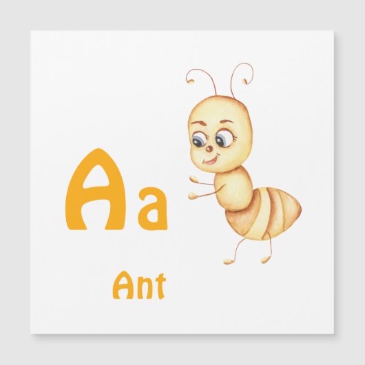 Ant personalize ABC: Letter A - お名前を入れてカスタマイズ (正面)