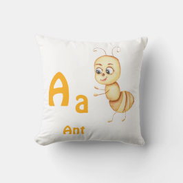 Ant personalize ABC: Letter A - お名前を入れてカスタマイズ クッション