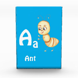 Ant personalize ABC: Letter A - お名前を入れてカスタマイズ フォトブロック