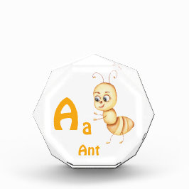 Ant personalize ABC: Letter A - お名前を入れてカスタマイズ フォトブロック