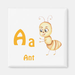 Ant personalize ABC: Letter A - お名前を入れてカスタマイズ マグネット