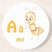 Ant personalize ABC: Letter A - 名前を入れる コースター (正面)