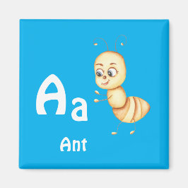 Ant personalize ABC: Letter A - 名前を入れる マグネット