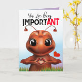 Ant Pun手話誕生日カード カード (黄色い花)