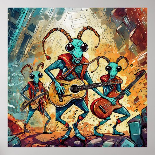 Ant Rock n'バン転がド-プリント ポスター (正面)