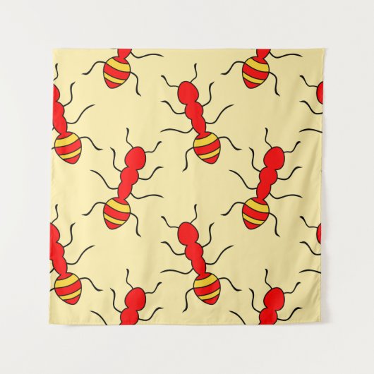 Ant seamless pattern vintageant, abstract, animal, タペストリー (正面)