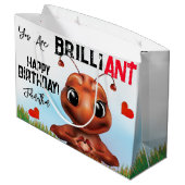 Ant Sign Languageハッピーバースデー ラージペーパーバッグ (裏面アングル)