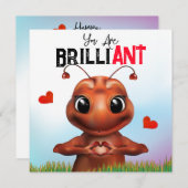 Ant Sign Language Brilliant誕生日カード (正面/裏面)