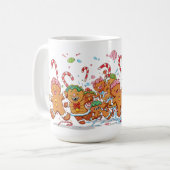 anta and Gingerbread Dance Christmas Mug コーヒーマグカップ (正面左)