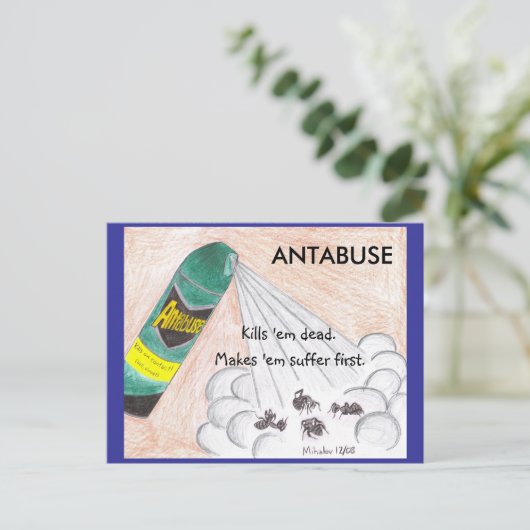 ANTABUSEはがき ポストカード (スタンド正面)