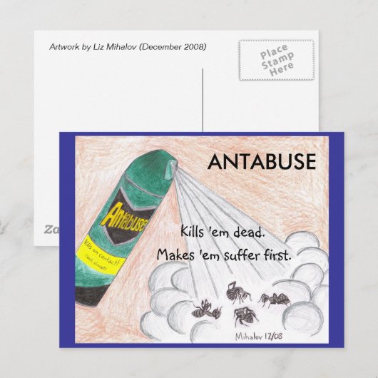 ANTABUSEはがき ポストカード (正面/裏面)