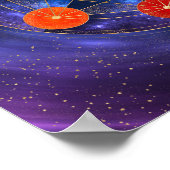 Antahkarana in聖幾何学オーナメント – 星雲 ポスター (角)