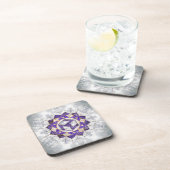 Antahkarana in Lotus Mandala- Amethyst and Pearl コースター (右側)