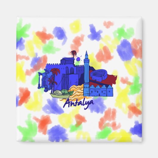 antalya blue city image.png マグネット (正面)