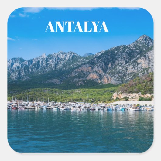 Antalya in der Türkei スクエアシール (正面)