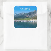 Antalya in der Türkei スクエアシール (バッグ)
