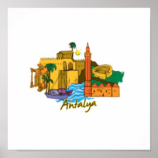 antalya travel vacation image.png ポスター