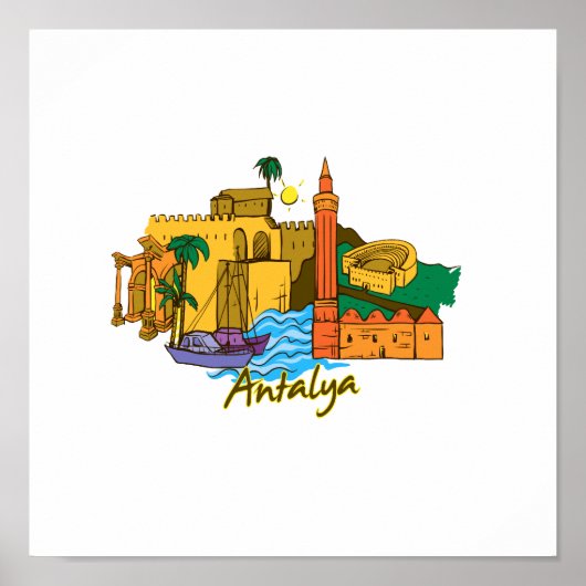 antalya travel vacation image.png ポスター (正面)