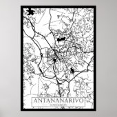 Antananarivo Madagascar City Map ポスター (正面)