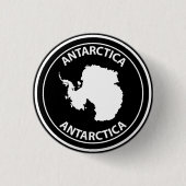 Antarctica 缶バッジ (正面)