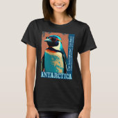 Antarctica Cute Cool Penguin Antarctic Research So Tシャツ (正面)
