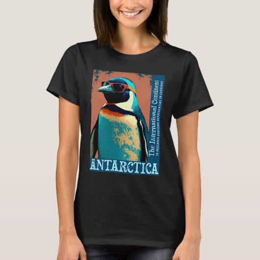 Antarctica Cute Cool Penguin Antarctic Research So Tシャツ (正面)