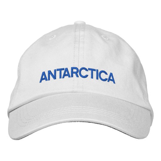 Antarctica Embroidered Hat 刺繍入りキャップ (正面)