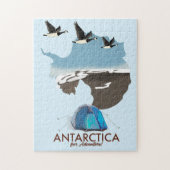Antarctica For Adventure Travel poster map. ジグソーパズル (縦)